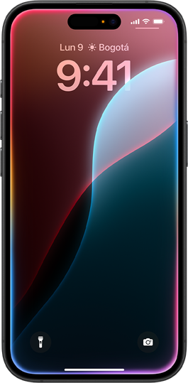 Varios iPhone pasan de izquierda a derecha en la pantalla mostrando distintas funcionalidades de Apple Intelligence.