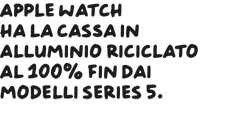 Apple Watch ha la cassa in alluminio riciclato al 100% fin dai modelli Series 5