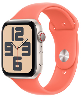 Apple Watch SE in Starlight case