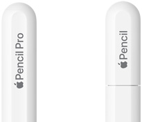 قلم Apple Pro، قلم Apple Pro مدور ومنقوش، قلم Apple‏ USB-C، قلم Apple منقوش مع غطاء.
