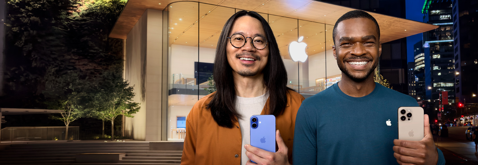 Toma del video con la visita guiada del iPhone 16.