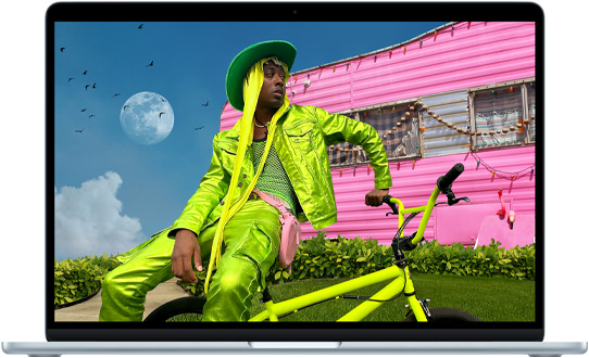 MacBook Air 15 pouces, mettant en valeur l’écran Liquid Retina